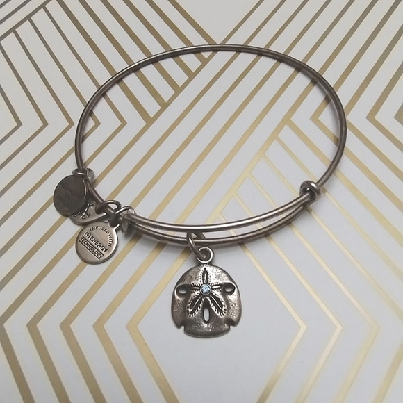 Alex and Ani Sand Dollar Charm Bracelet - Picture 2 of 7